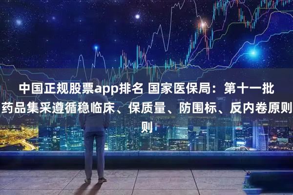 中国正规股票app排名 国家医保局：第十一批药品集采遵循稳临床、保质量、防围标、反内卷原则