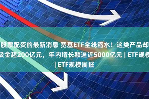 股票配资的最新消息 宽基ETF全线缩水!这类产品却单周吸金超200亿元,年内增长额逼近5000亿元 | ETF规模周报